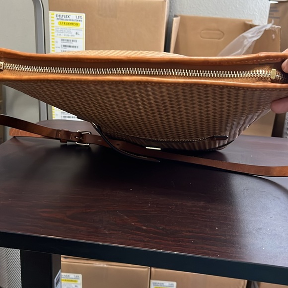 Dooney & Bourke Tan Woven Leather Shoulder Bag - Picture 5 of 10